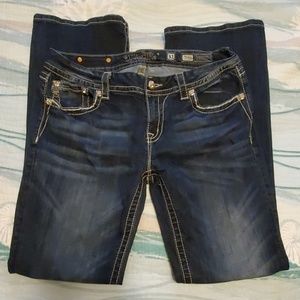 MissMe mid-rise easy boot jeans